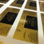 Gold Stickers with a Satin Finish