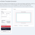 Free Sticker Template Generator