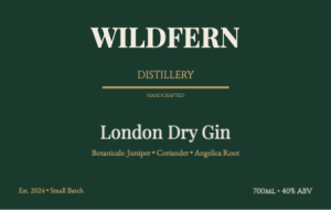 WILDFERN sticker design template preview — Gin Labels