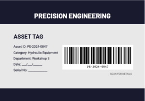 Precision sticker design template preview — Asset Labels
