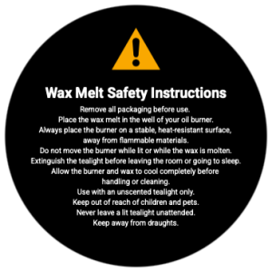 Wax Dark sticker design template preview — Candle Labels, Warning Labels, Wax Melt Labels