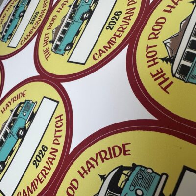 Campervan Festival Stickers — Waterproof Stickers with a Matt Finish