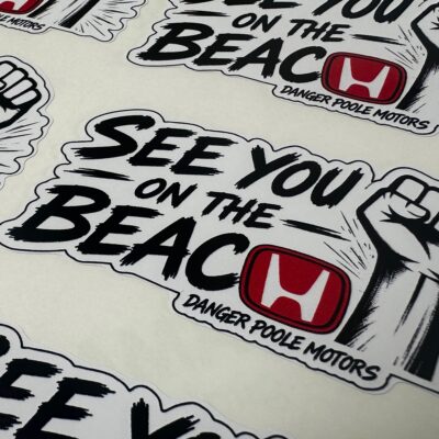 Custom Kiss Cut Stickers - Cut path auto created in our online sticker designer. — Waterproof Stickers with a Glossy Finish