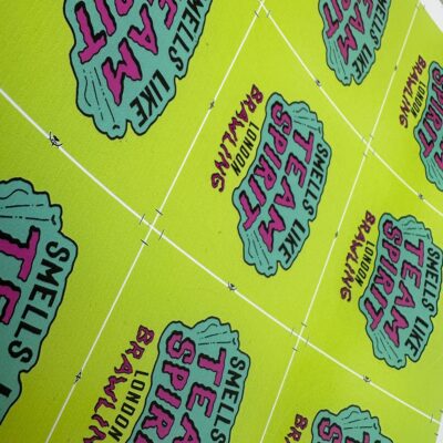 Logo stickers with a bright full colour print. — Waterproof Stickers with a Glossy Finish