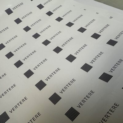 Logo stickers on glossy waterproof vinyl — Glossy Waterproof Stickers